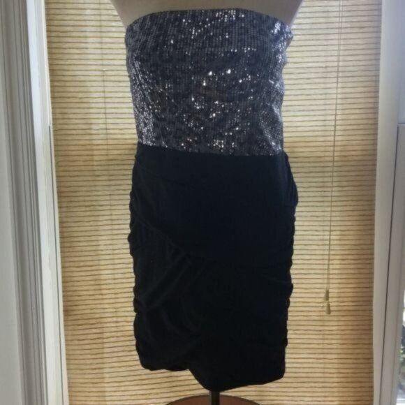 Dress Derek Heart Couture Strapless Sequin COCKTAIL Women's WOMAN'S Large - Picture 8 of 12